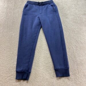 Sherpa Lined Jogger Pants Mens Small Blue Fleece Sweatpants Athletic Outdoor